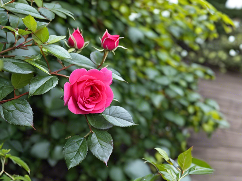 removing all remaining rose leaves